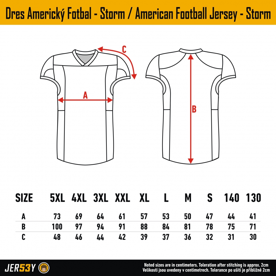 football jersey fitting guide