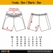 Soccer Shorts Star 01